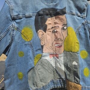 Original hand painted Denim Jacket of PeeWee Herman by me.